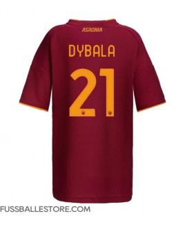 Günstige AS Roma Paulo Dybala #21 Heimtrikot Damen 2025-26 Kurzarm